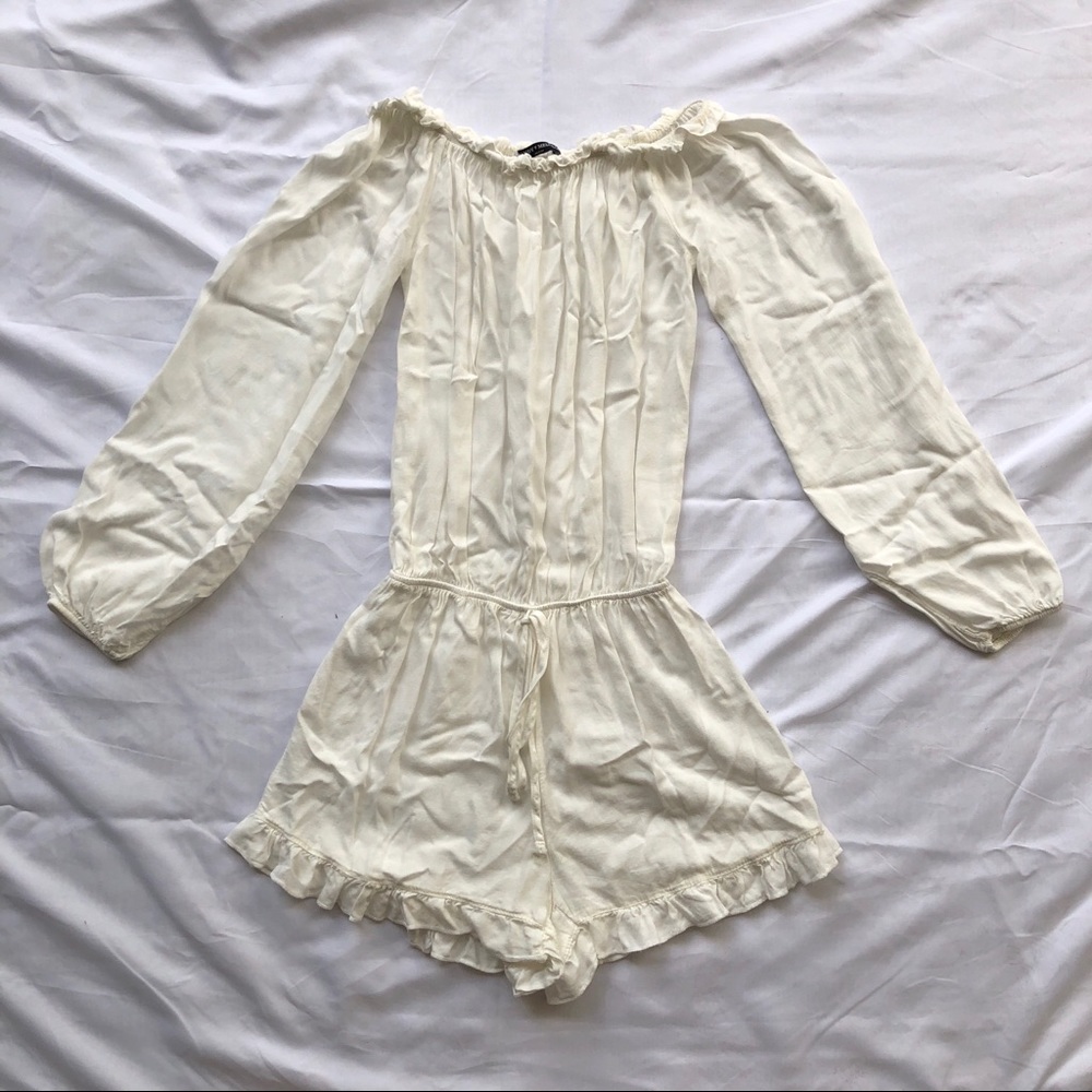 Brandy White Off the Shoulder Romper